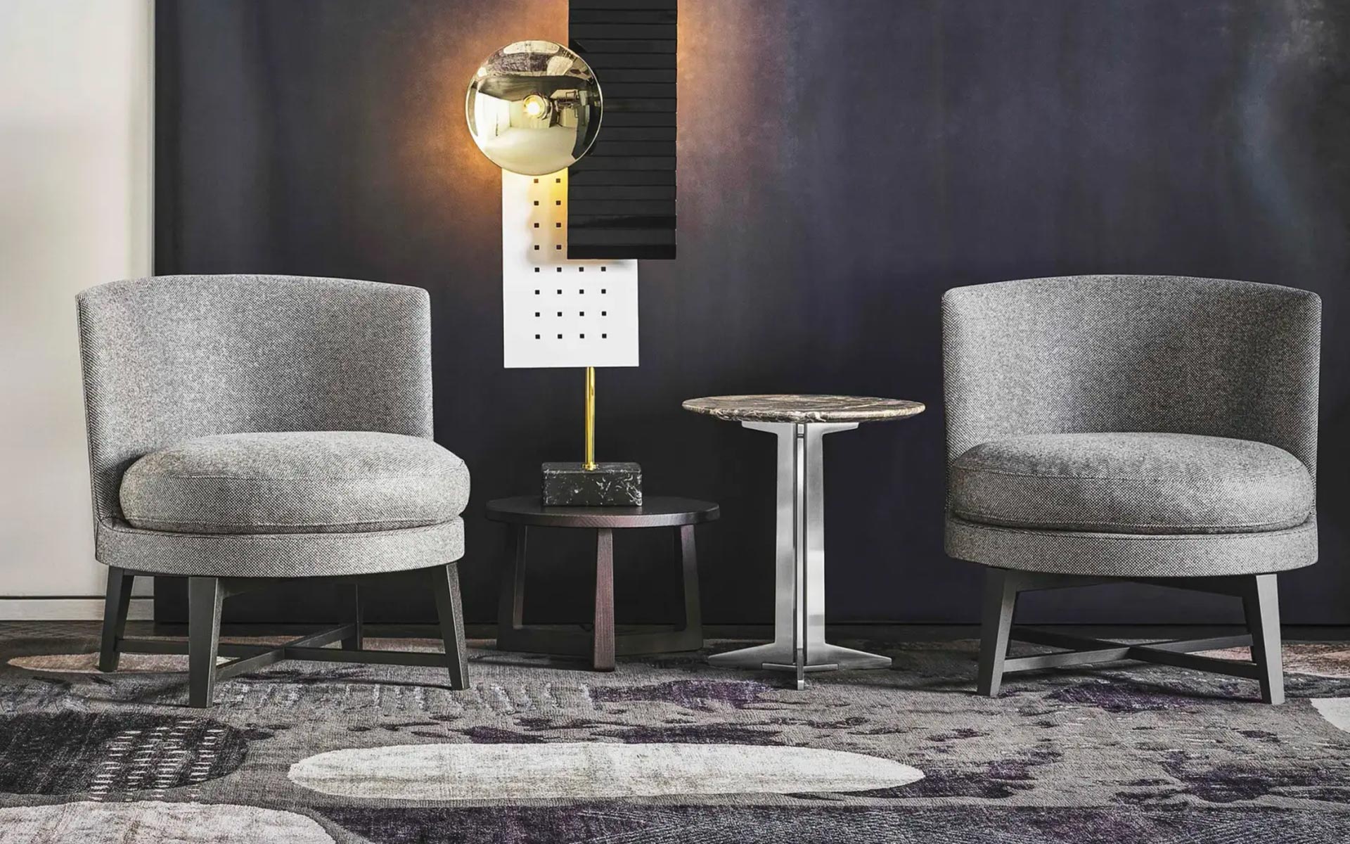 Armchairs, Chaise longue and ottomans Flexform