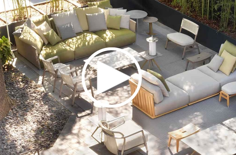 Flexform Outdoor | Vulcano sofa - Flexform debuts its first Outdoor Collection